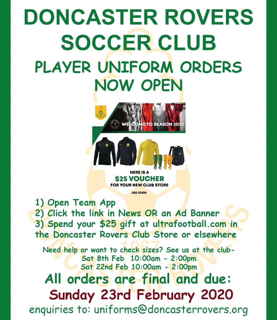 Uniform Orders Now Open