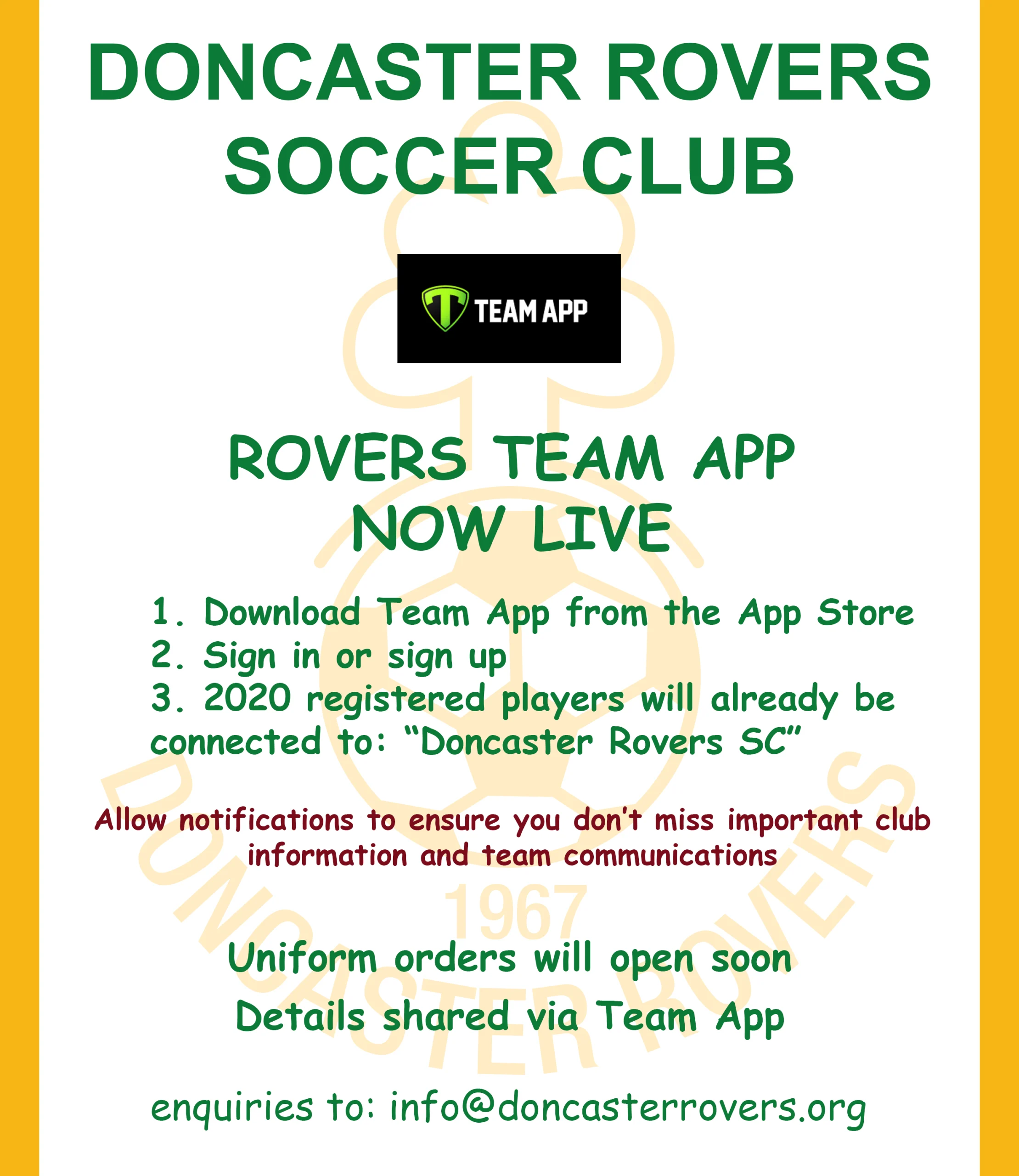 2020 Team App Launch
